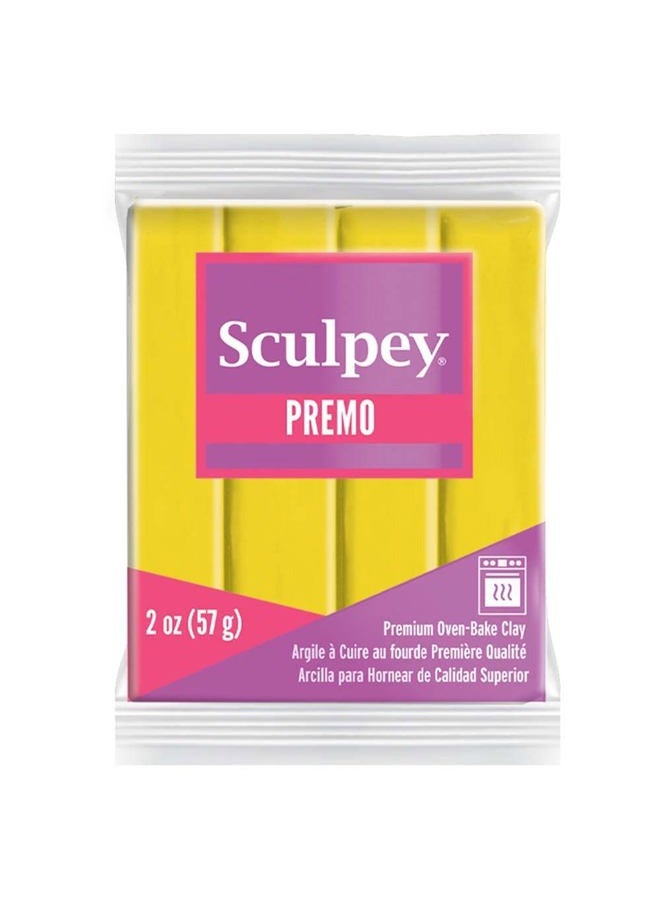 Sculpey طين بريمو™ البوليمر للخبز في الفرن، لون أصفر كادميوم، غير سام، 2 أونصة، رائع لصنع المجوهرات، العطلات، الأعمال اليدوية، الوسائط المختلطة والمزيد. طين متميز مثالي لصانعي الطين والفنانين. - Image 2