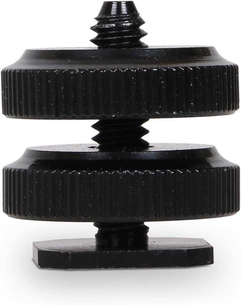 SLOW DOLPHIN 1/4 Inch Hot Shoe Mount Adapter Tripod Screw for DSLR Camera Rig(2 Packs) - Image 2