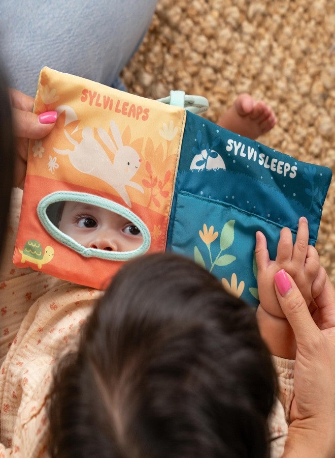 Ingenuity Storytime Sylvi Soft Baby Crinkle Book - 6 Pages - Sensory Surprises on Every Page - Ages 0M+ - Image 5
