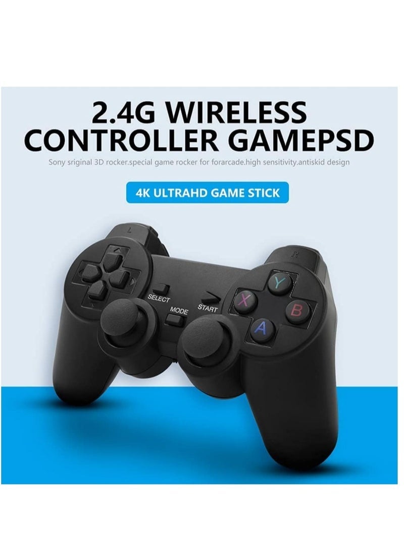 Gulf Trend 4K game console with dual 2.4G wireless controllers, plug-and-play video game stick, built-in 3,500 games, 9 classic emulators, high-definition HDMI output for TV - Image 4