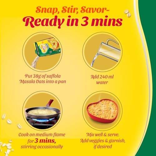 Saffola Masala Oats Veggie Twist 1 Kg - Image 4