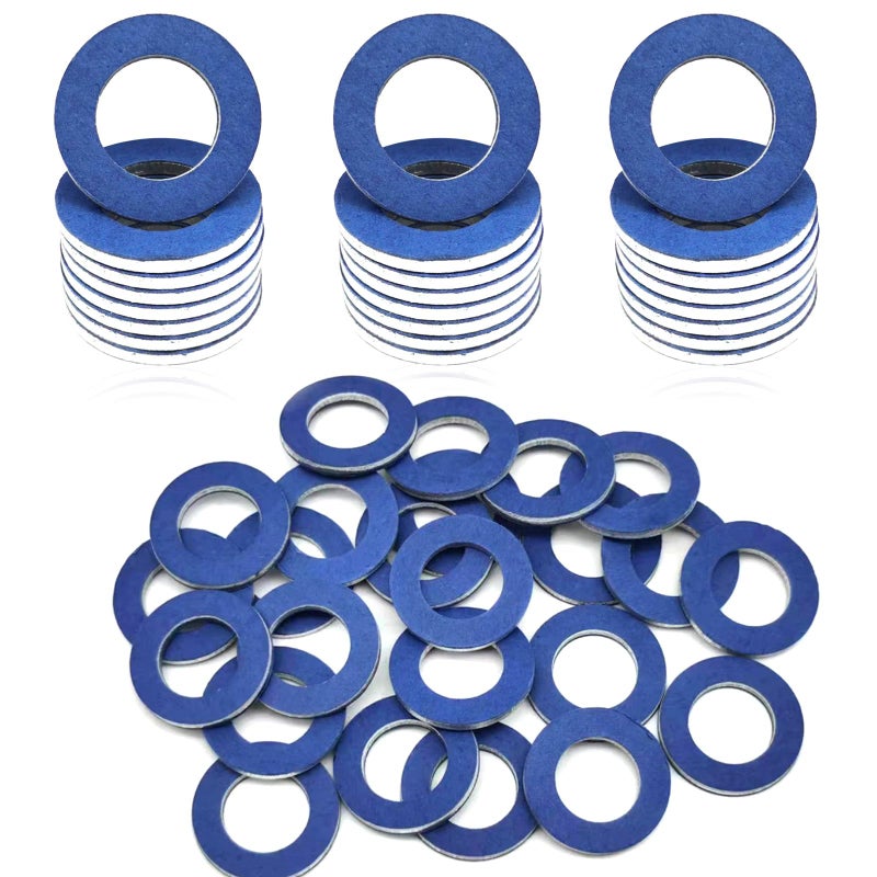 24PCS 12mm Aluminum Seals Oil Drain Plug Gasket Crush Washer Seals Compatible with Toyota Lexus Scion OEM 9043012031 9043012028 095156 65394