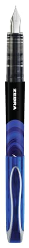 Zebra Pen Zebra Fuente - Disposable Fountain Pen - Blue Ink - Pack of 12 - Image 4