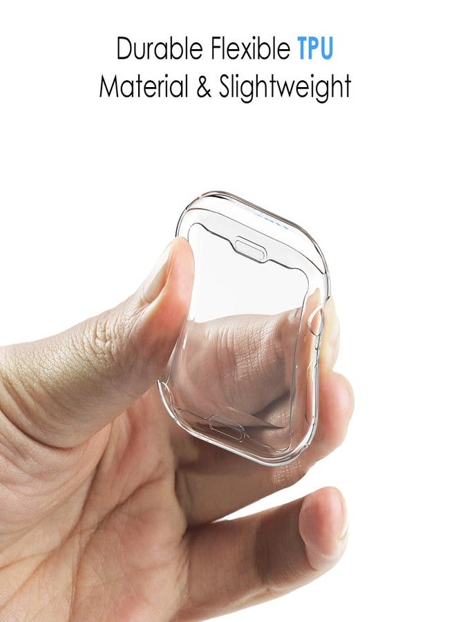 سيمبيك واقي شاشة Simpeak قطعتين متوافق مع ساعة Apple Watch Series 11 و 10 مقاس 46 مم، غطاء TPU ناعم، غطاء حماية لساعة Apple Watch Series 11 و 10 مقاس 42 مم، حماية شاملة، غطاء شفاف للغاية مقاوم للخدش - Image 2