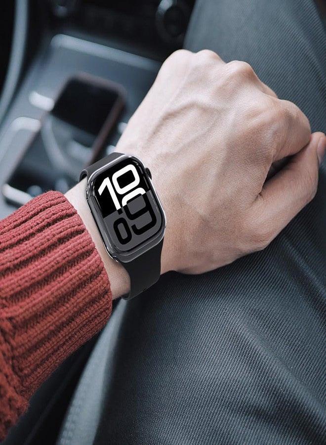 سيمبيك واقي شاشة Simpeak قطعتين متوافق مع ساعة Apple Watch Series 11 و 10 مقاس 46 مم، غطاء TPU ناعم، غطاء حماية لساعة Apple Watch Series 11 و 10 مقاس 42 مم، حماية شاملة، غطاء شفاف للغاية مقاوم للخدش - Image 4