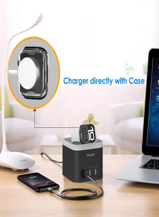 سيمبيك واقي شاشة Simpeak قطعتين متوافق مع ساعة Apple Watch Series 11 و 10 مقاس 46 مم، غطاء TPU ناعم، غطاء حماية لساعة Apple Watch Series 11 و 10 مقاس 42 مم، حماية شاملة، غطاء شفاف للغاية مقاوم للخدش - Image 3