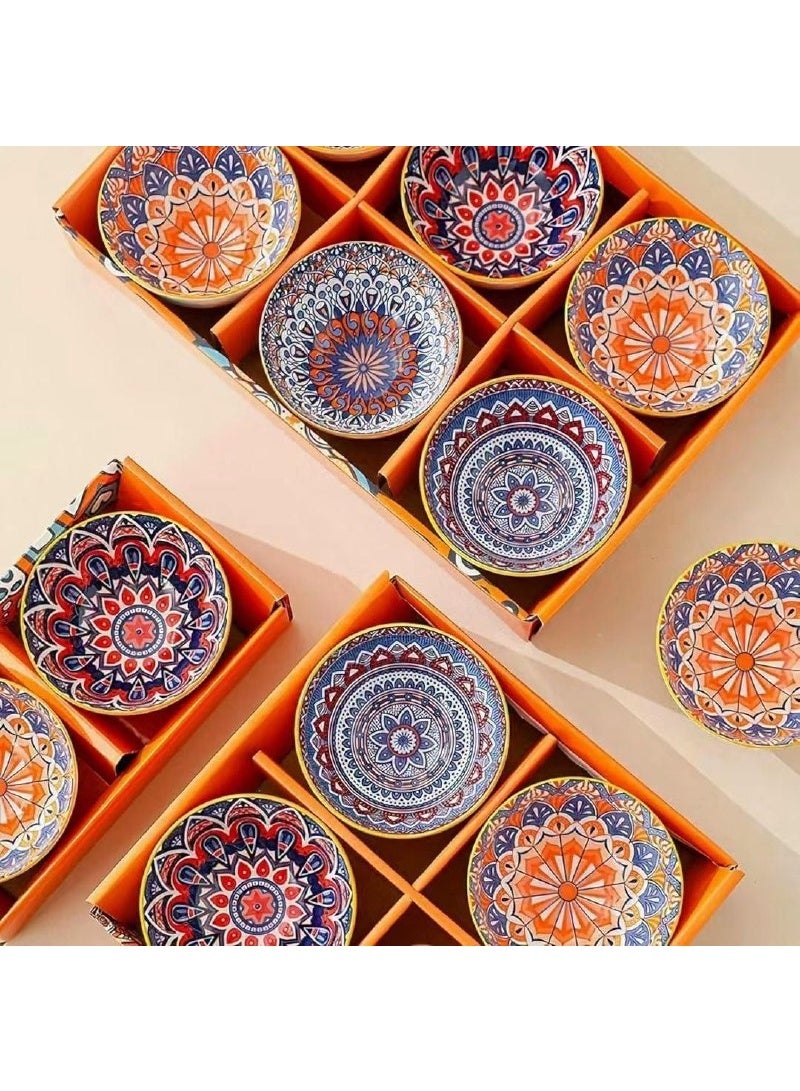 Andalusian-style porcelain bowl set – 6 pieces in assorted shapes and colors. - Image 2