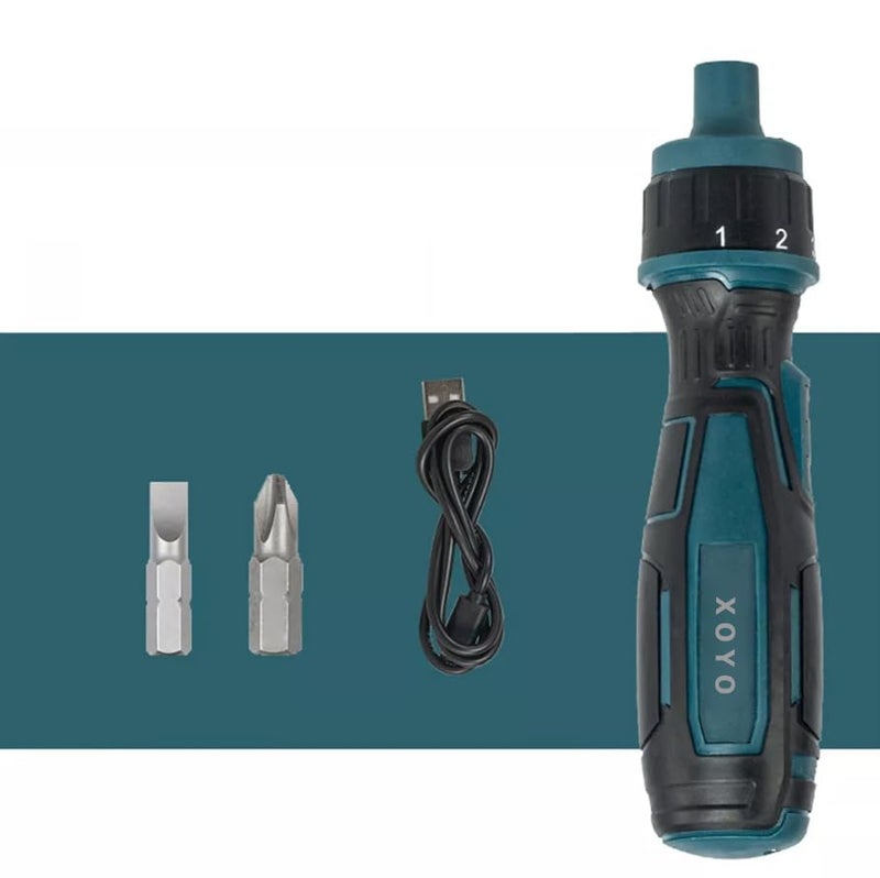 XOYO Cordless Mini Screwdriver 3.6V | Rechargable Handheld | 1300MAh Max torque 2.5 N.m | Speed 200 RPM | Perfectly Suitable for all laptops & Mobile, electronics & Furniture installation works - Image 1