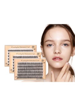 360 pcs / 3 Pack Individual Lashes Curl, 8-10-12mm Mixed Length Natural Lashes Clusters, Faux Mink Individual Cluster Eyelashes False Eyelashes, eyelash extension individual eyelashes