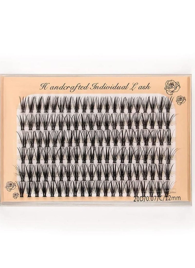 Generic - 360 pcs / 3 Pack Individual Lashes Curl, 8-10-12mm Mixed Length Natural Lashes Clusters, Faux Mink Individual Cluster Eyelashes False Eyelashes, eyelash extension individual eyelashes - Image 1