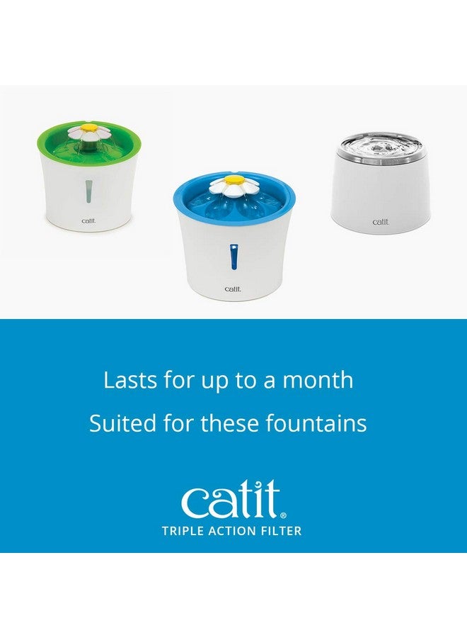 كاتيت فلاتر بديلة أصلية ثلاثية المفعول من كاتيت لنافورة المياه، عبوة من 5 قطع - فلاتر بديلة رسمية لنافورة مياه الشرب للقطط من كاتيت - Image 5