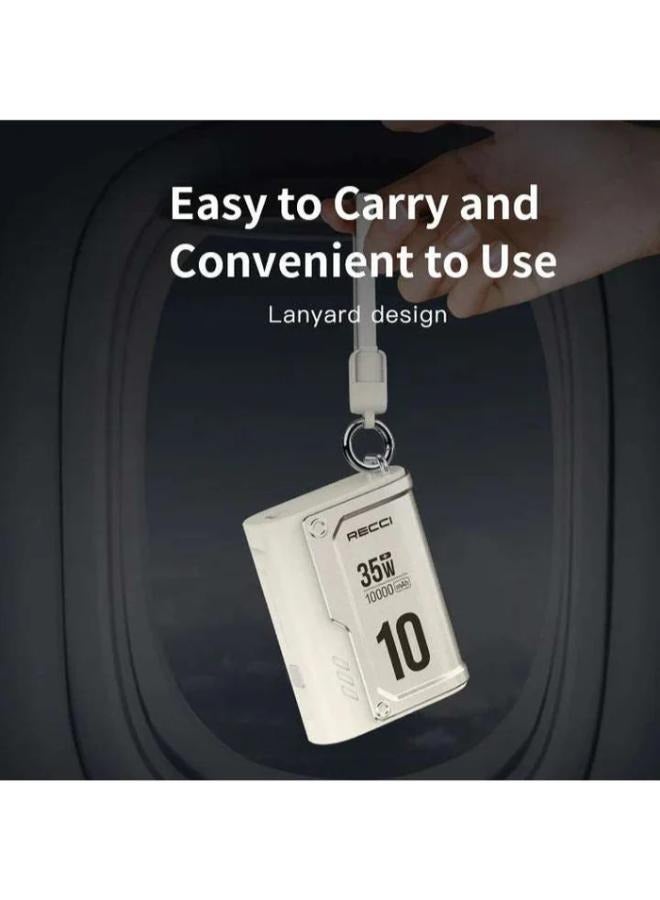 Recci RPB-P57 PD 35W Fast Charging Power Bank 10000mAh with Type-C Cable Multi-Port Output Supports Laptop Charging - Image 2