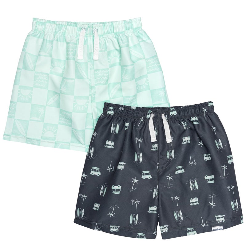 Gerber Baby Boys' Swim Trunks, Surf, 6-9 Months - Image 1