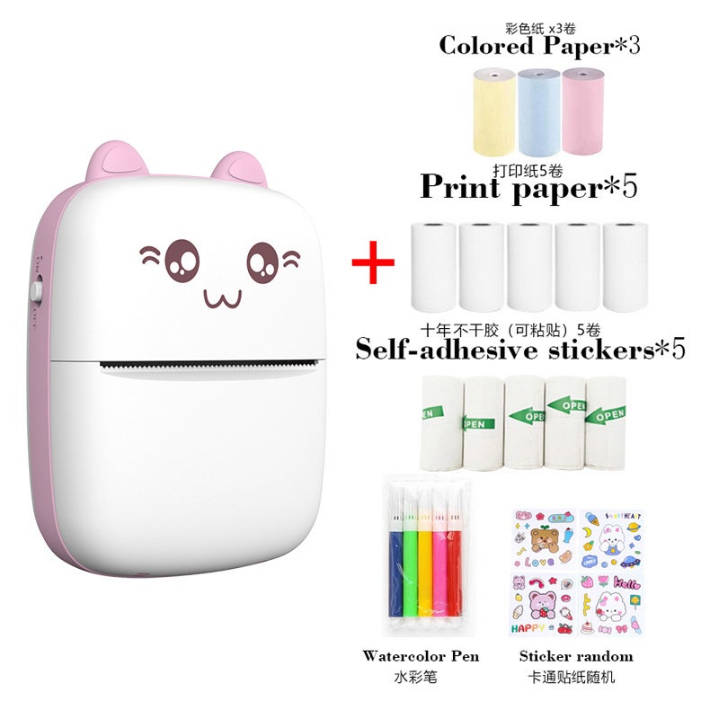 Mini Printer Po Printer Wireless Connectable Mobile Phone Wrong Printer Convenient Printer - Image 2