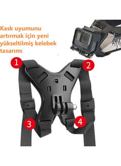 Helmet Camera Chin Holder 4 Legs Flexible Unbreakable New Model