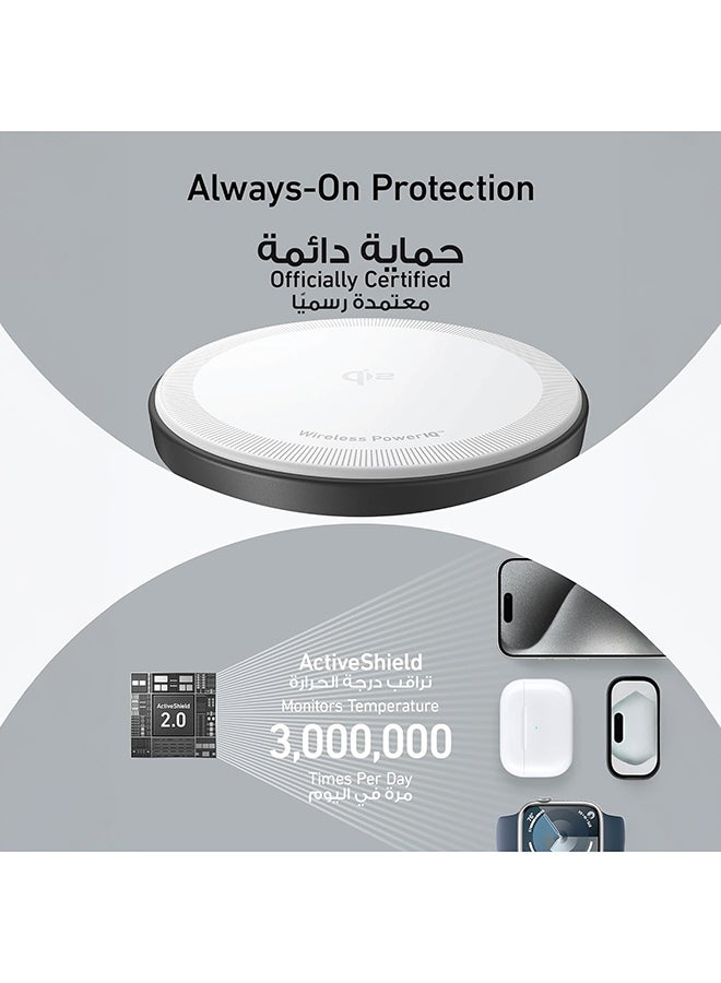 شاحن MagSafe متوافق، محطة شحن لاسلكية Anker 3 في 1، حامل لاسلكي معتمد من Qi2 بقوة 15 وات، لسلسلة iPhone 15/14، وAirPods Pro، وApple Watch Ultra (شاحن USB C وكابل متضمنان) - Image 3