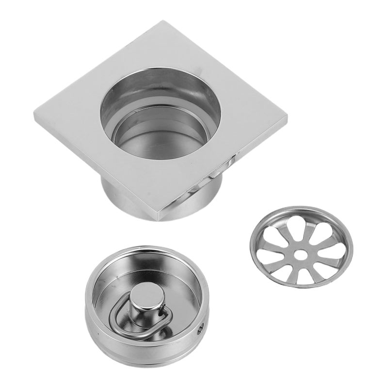 Shower Drain Bathroom Kitchen Floor Drain Accessories Shower Filter Anti-Clogging For Kitchen Balcony Garage 2.48x1.73x1.30in - Image 1