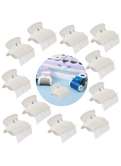 12 Pieces Hot Roller Clips Hair Curler Claw Clips Replacement Roller Clips for Women Girls Hair Section St