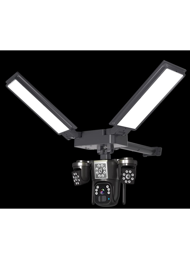GEEK SPACE 4G 8K Solar Security Camera with 200W Floodlight, 360° PTZ Outdoor CCTV Camera, SIM Card Support, Smart Human Detection, Color Night Vision, Two-Way Audio, IP66 Waterproof, Remote Viewing - Image 4