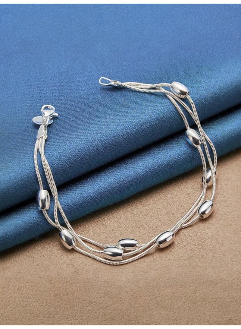 NEW STYLE Elegant 925 Silver Plated Bracelet For Women - Image 2