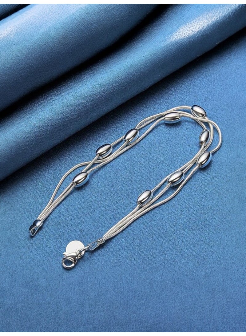 NEW STYLE Elegant 925 Silver Plated Bracelet For Women - Image 3