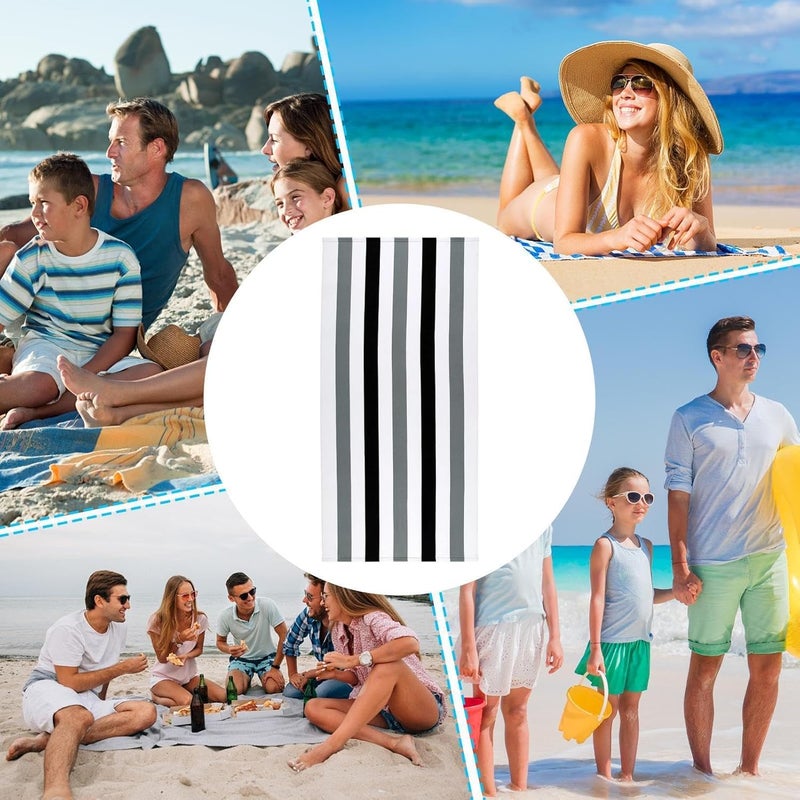Beach Towel - 31.5×63in Quick-Dry Absorbent Sand Free Lightweight | Large Microfiber Gym Towels - for Adults Swimming Pool Gym Camping Travel Bath Vacation - Image 3