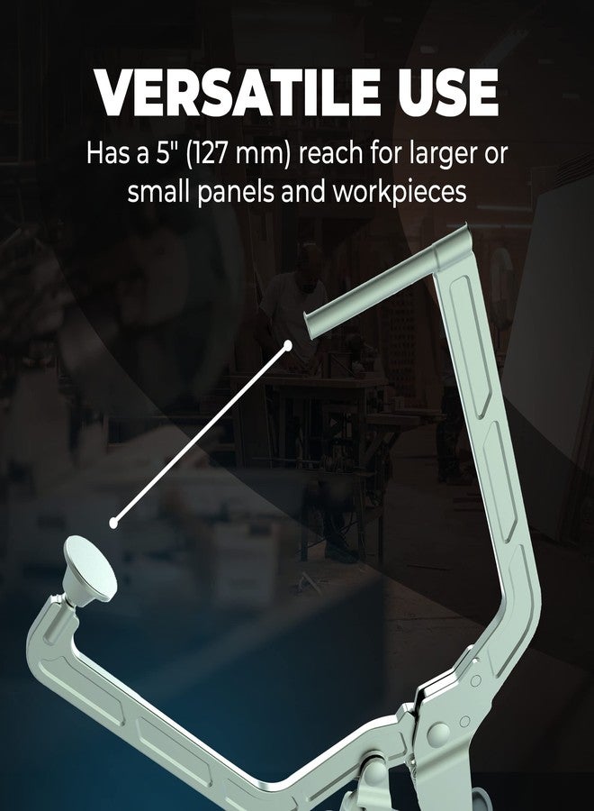Kreg KHCRA Automaxx Right Angle Clamp - Kreg Woodworking Clamp - Carpentry & Joinery Tool - Angle Clamp - 5 Inch (127 mm) Reach - Image 4