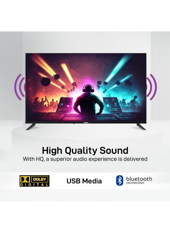 GEEPAS 65" Smart Ultra HD LED Google TV with Dolby Audio, Chromecast, Licensed Apps & Multiple Ports  - Image 2
