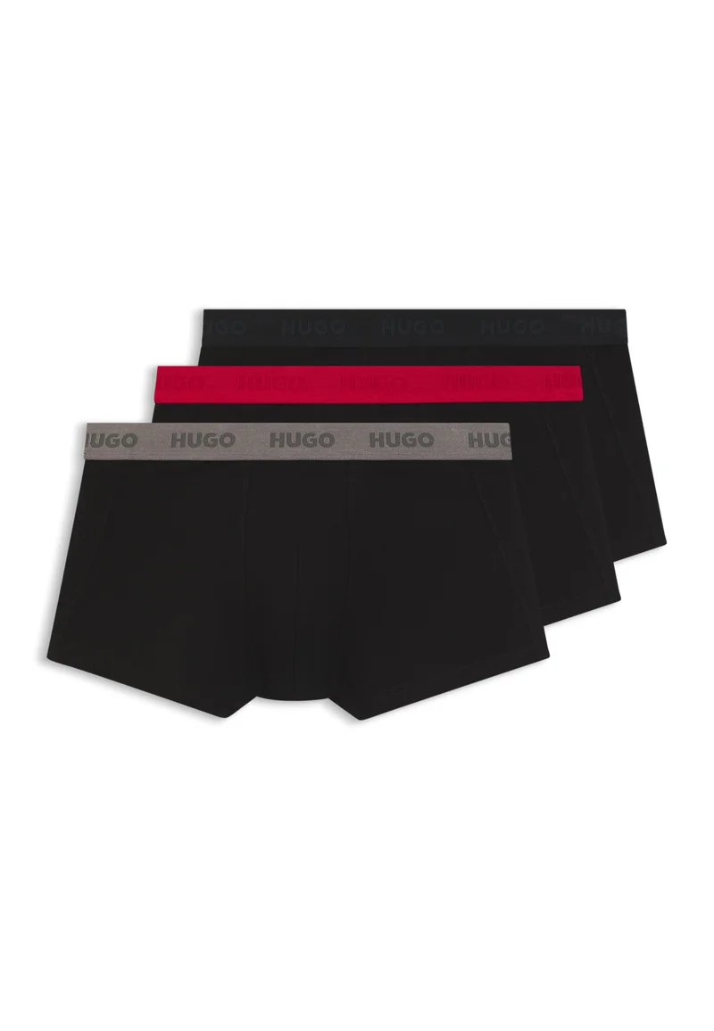 هوجو ثلاث قطع بوكسرات قطنية مطاطية