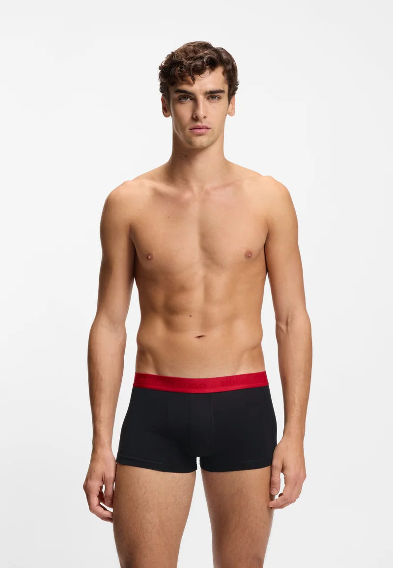 هوجو ثلاث قطع بوكسرات قطنية مطاطية