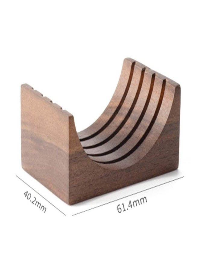 Hobbyme 51/53/58mm Reusable Coffee Filter With Walnut Wood Holder - Puck Screen Stand Set for Espresso Machine - Image 4