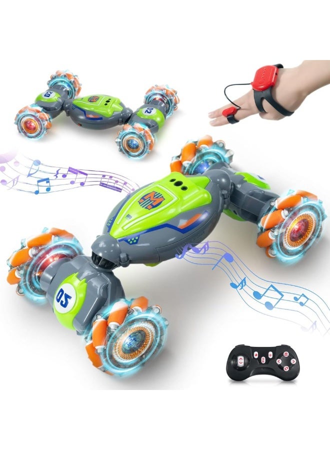 Stunt Car And Watch Control With Lights and Sounds With Remote Control - 1840-2  - Image 1
