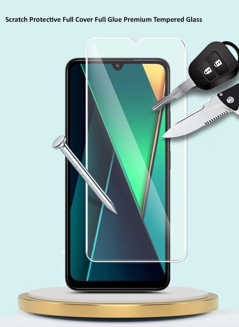 GMAX Xiaomi Poco C75 4G 2024 GMAX Premium Series Curved Edges 9H 2.5D Tempered Glass Screen Protector - Clear - Image 3