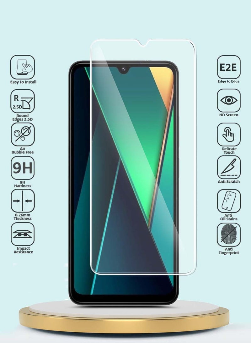 GMAX Xiaomi Poco C75 4G 2024 GMAX Premium Series Curved Edges 9H 2.5D Tempered Glass Screen Protector - Clear - Image 2