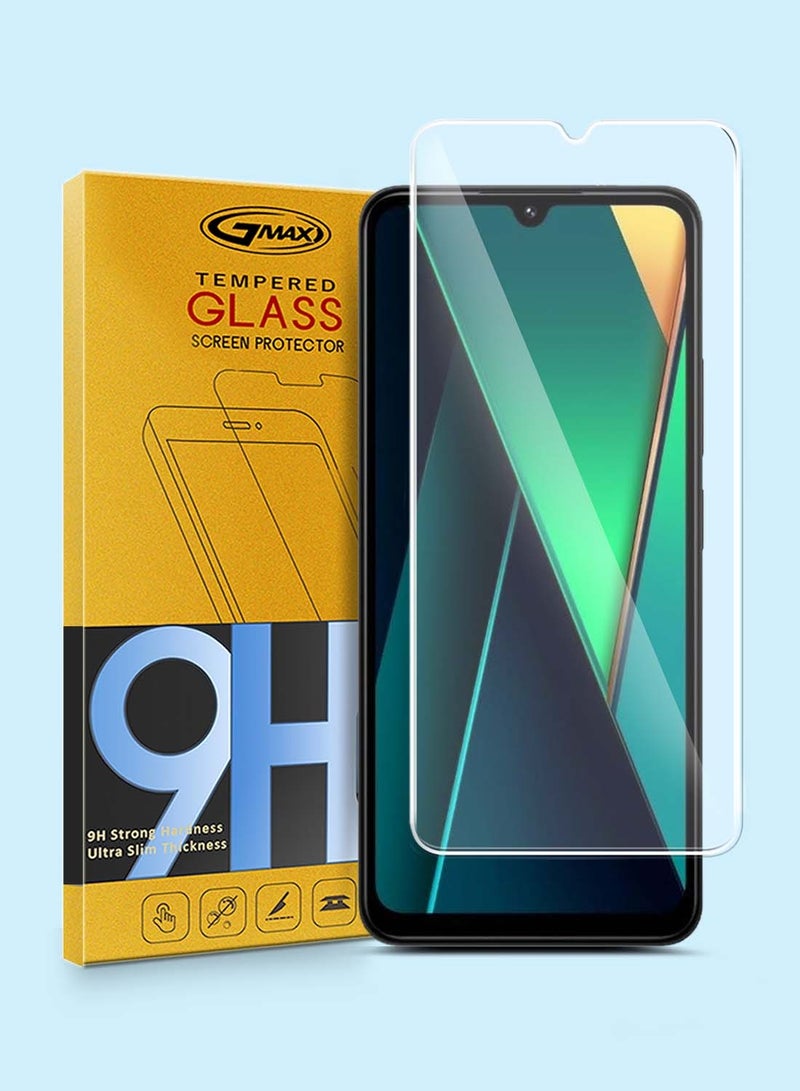 GMAX Xiaomi Poco C75 4G 2024 GMAX Premium Series Curved Edges 9H 2.5D Tempered Glass Screen Protector - Clear - Image 1