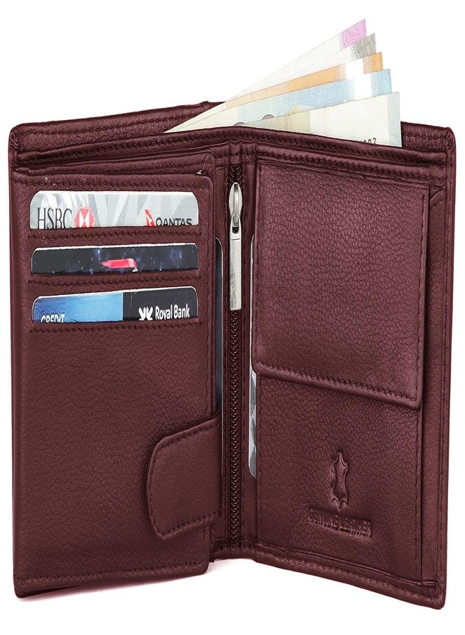 WildHorn Rfid Protected Leather Wallet For Men, Maroon - Image 4