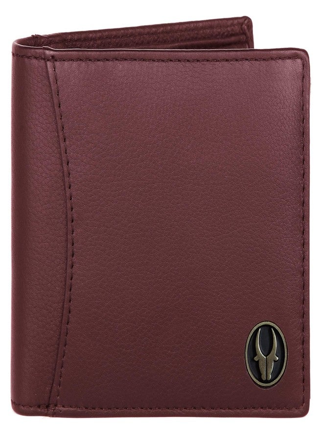 WildHorn Rfid Protected Leather Wallet For Men, Maroon - Image 2