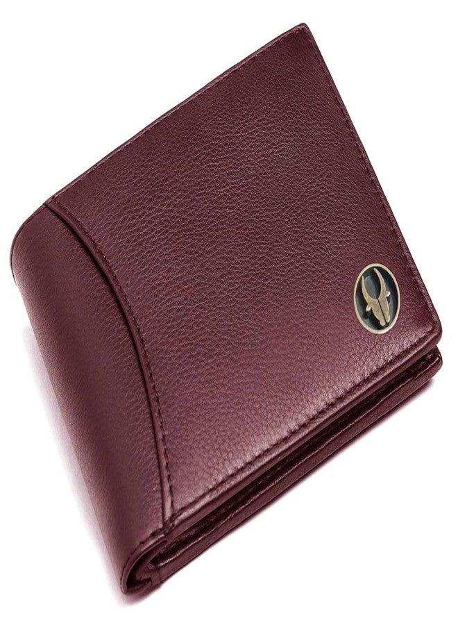 WildHorn Rfid Protected Leather Wallet For Men, Maroon - Image 3