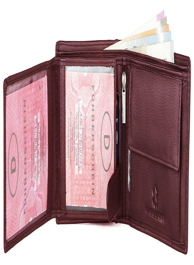 WildHorn Rfid Protected Leather Wallet For Men, Maroon - Image 5