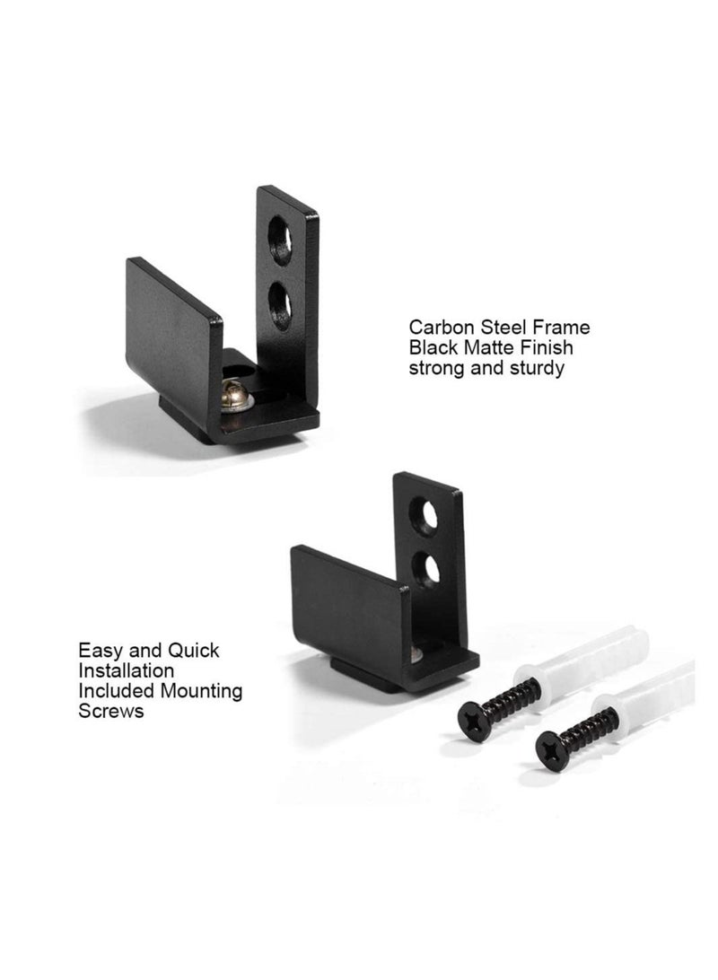 Sliding Barn Door Hardware Track Kit Carbon Steel Flat Track System Closet Rail Sliding Kit for Single Door with Screws