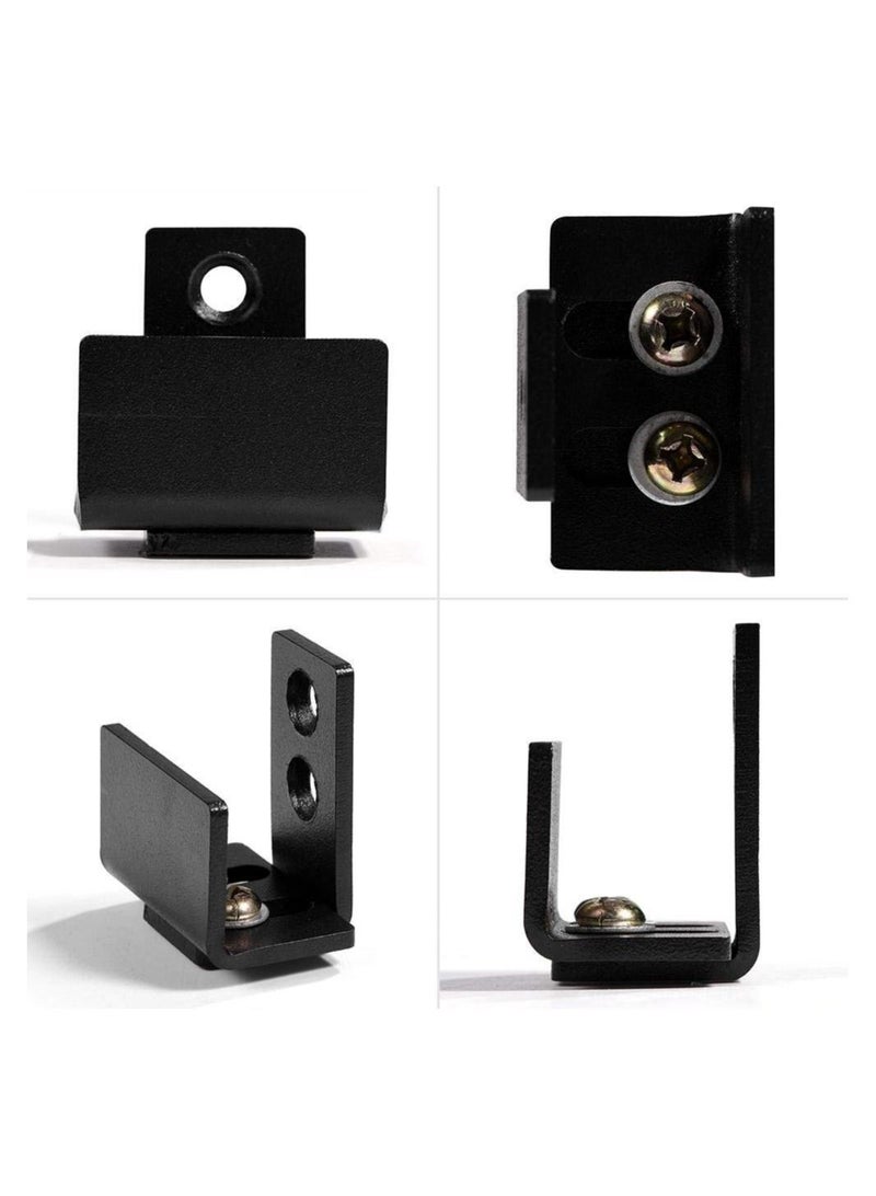 Sliding Barn Door Hardware Track Kit Carbon Steel Flat Track System Closet Rail Sliding Kit for Single Door with Screws