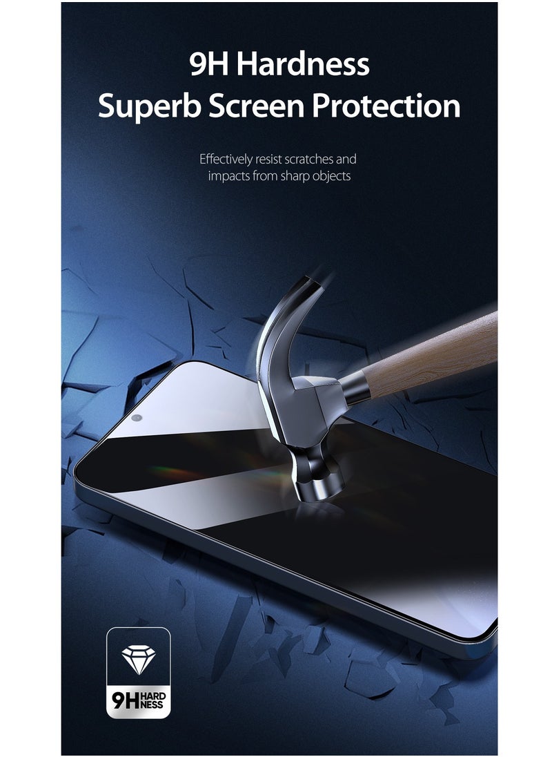 ONE MINUTE Privacy Tempered Glass For Samsung Galaxy S25 Ultra Fingerprint Unlock Anti Spy Screen Protector Glass  - Image 5
