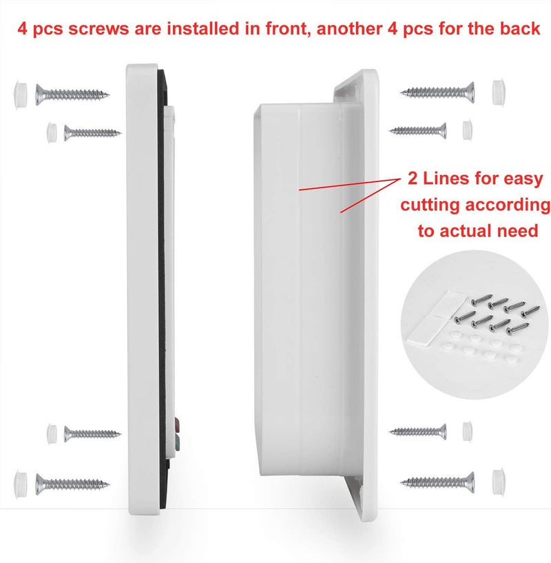 Ycozy XL Cat Doors Outer Size 11" x 9.8" 4-Way Locking Indoor Pet Door for Interior Exterior Door Wall Window, Weatherproof Cat Flap for Kittens & Dogs Easily Install - Image 4