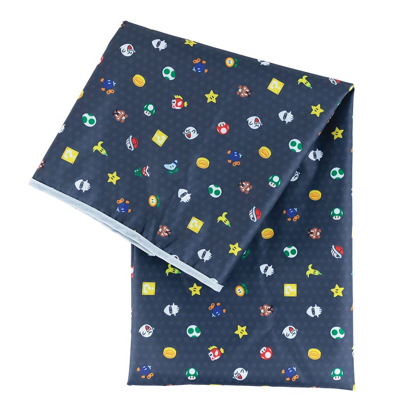 BUMKiNs Bumkins Baby Splat Mat for Under High Chair Babies Toddlers Eating Mess Mat Waterproof Reusable Cloth for Arts and Crafts Playtime Mat for Kids Floor or Table 42inx42in Nintendo Super Mario