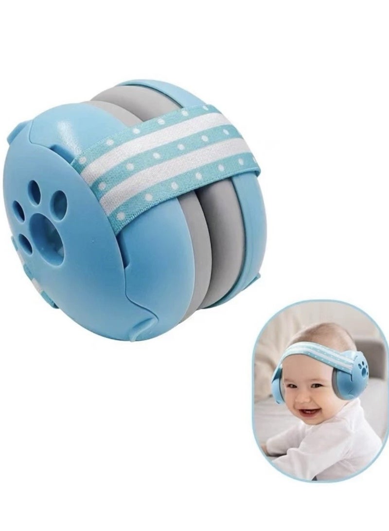 2 في 1 أغطية أذنين عازلة للصوت 2 في 1 أغطية أذنين عازلة للصوت لنوم الطفل الرضيع للحد من ضوضاء النوم أثناء الطيران في الطائرة - Image 3