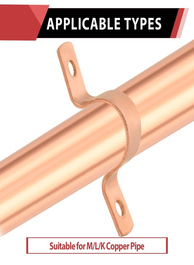 EFIELD Pro 50-Pack EFIELD 1/2-Inch Copper Pipe Straps, Two-Hole Clamp Mount, (COPPER023) - Image 4