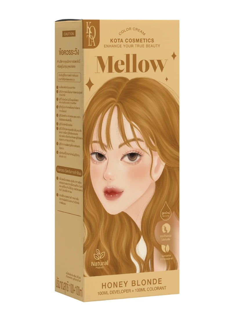 KOTA COSMETICS HAIR COLOR CREAM MELLOW HONEY BLONDE 100ML+100ML