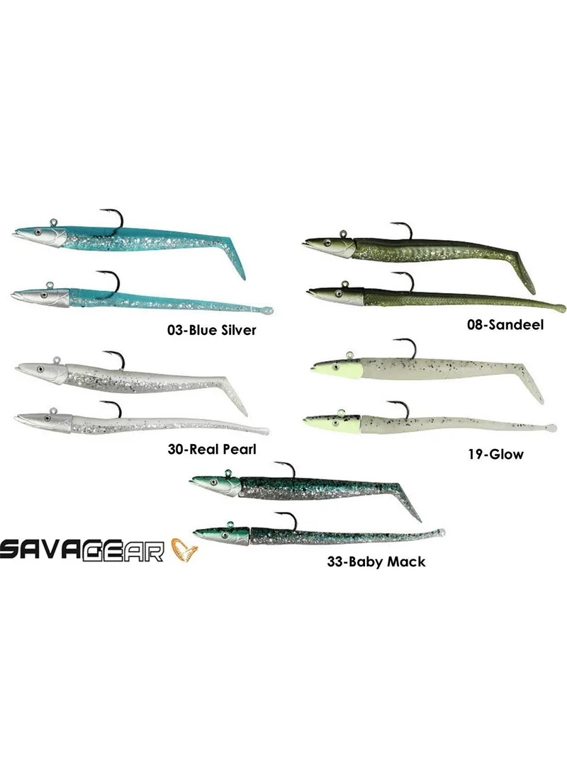 Savage Gear Sandeel And Slug 10 cm 10GR 4+2 Pieces Silicone Bait 19-Glow