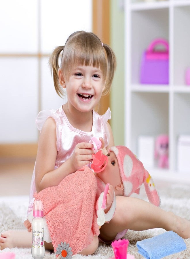 Jerify 10 Pcs Realistic Twin Baby Dolls Toy Set Include 2 Pcs 12 Inch Baby Dolls, Feeding Set, Pacifiers, Doll Diapers, Bags, Milk Bottles Removable Outfit for Toddler Kids 6+ Gift(White) - Image 4