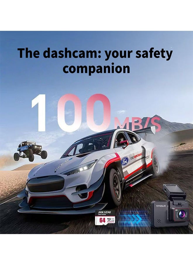 HIKSEMI The Crane 64GB Micro SDXC Memory Card, A1 U2 TF Card, Up to 100MB/s Read Speed, Pragmatic Micro SD Card for Dash Cam, Security Camera, Smartphone & Tablet - Image 4